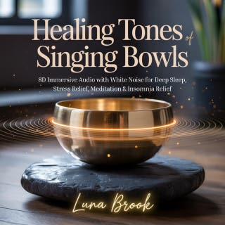 Healing Tones of Singing Bowls: 8D Immersive Audio with White Noise for Deep Sleep, Stress Relief, Meditation & Insomnia Relief