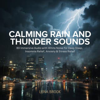 Calming Rain and Thunder Sounds: 8D Immersive Audio with White Noise for Deep Sleep, Insomnia Relief, Anxiety & Stress Relief