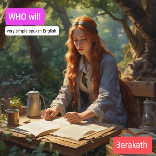 WHO will: very simple spoken English