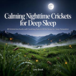 Calming Nighttime Crickets for Deep Sleep: 8D Immersive Audio with Soothing Nature White Noise for Deep Relaxation
