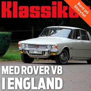 Med Rover V8 i England