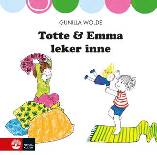Totte och Emma leker inne