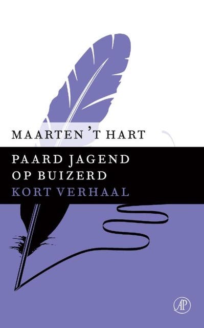 Paard jagend op buizerd