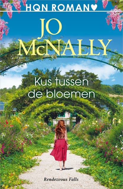 Kus tussen de bloemen