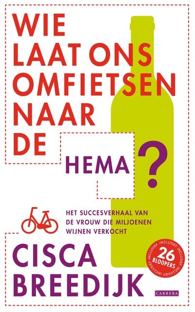 Wie laat ons omfietsen naar de HEMA: het succesverhaal van de vrouw die miljoenen flessen wijn verkocht