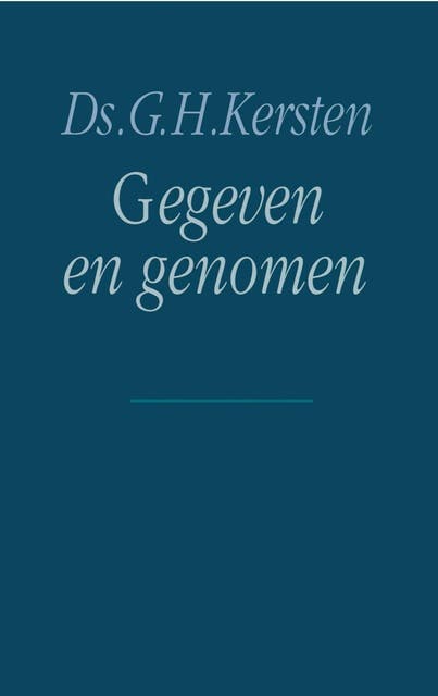 Gegeven en genomen: preken en meditatieve gedachten over het leven van Job